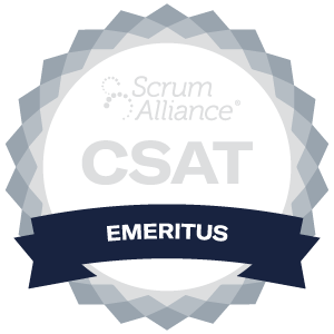 Certified Scrum Alliance Trainer® - Emeritus badge
