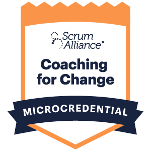 Coaching for Change Scrum Alliance badge