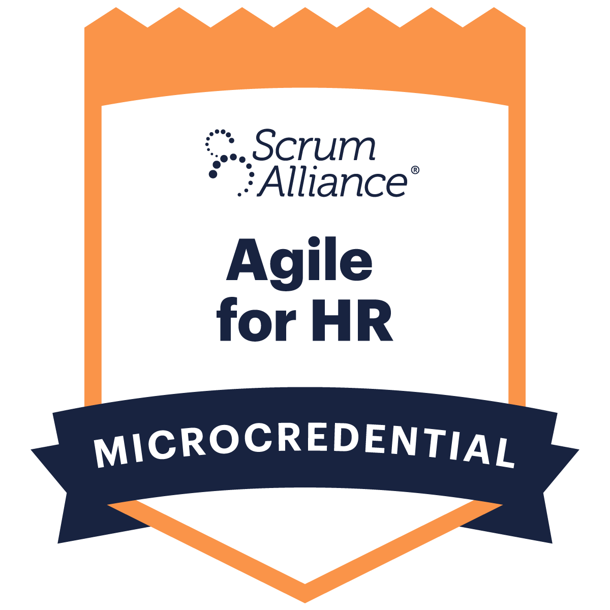 Agile for HR microcredential badge