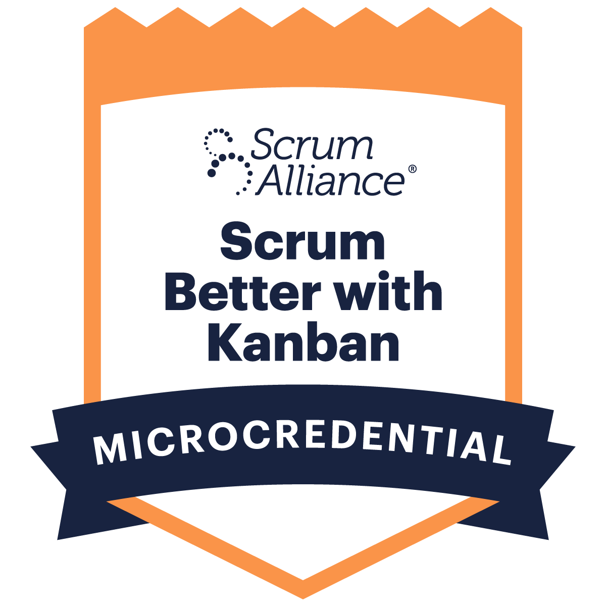Scrum Alliance Scrum Better with Kanban Microcredential badge
