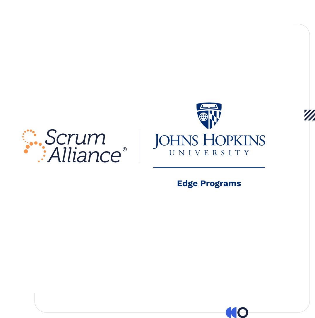Scrum Alliance and Johns Hopkins University logos