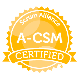 Advanced Certified ScrumMaster<sup>®</sup> Certification Badge Image