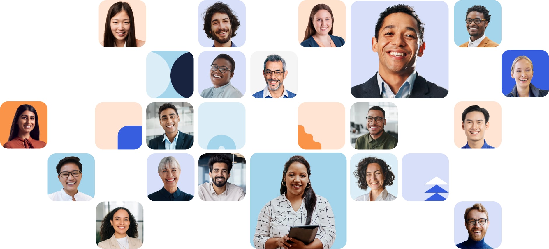 collage of professional headshots