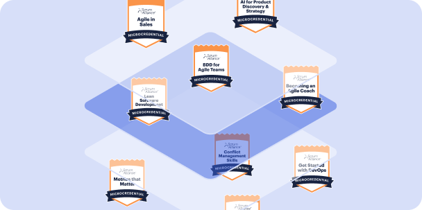 various microcredentials badges