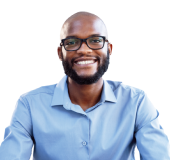 Smiling male professional