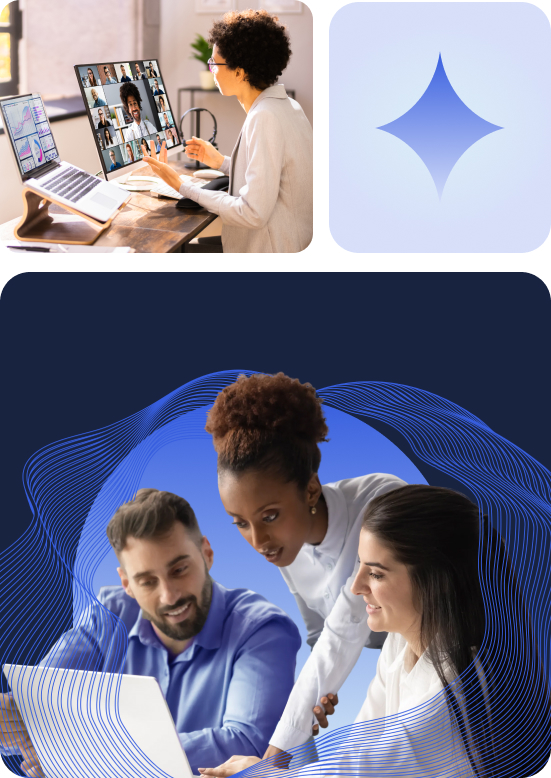 Agile Professionals working together using AI