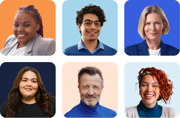 6 professional headshot photos