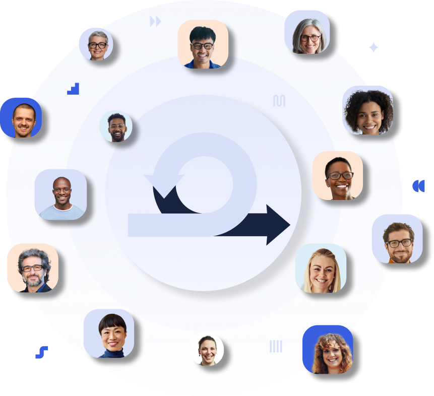 Collage of headshots photos