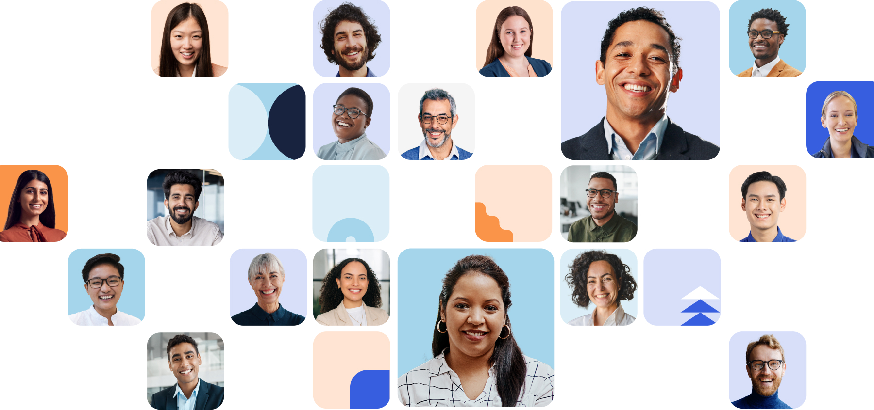 collage of professional headshots