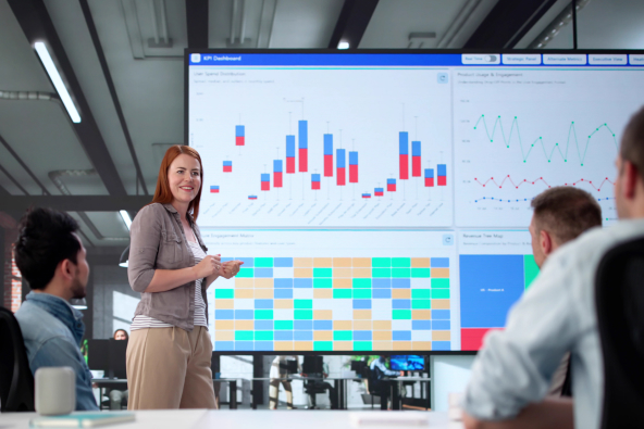 Colleagues working together