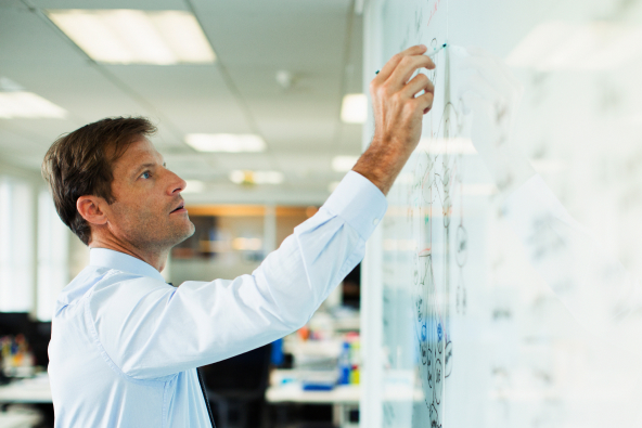 Colleagues working together