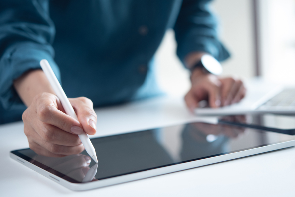 Team in a presentation meeting