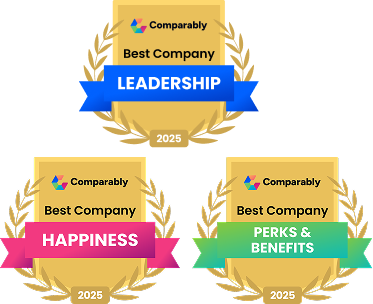 2025 Comparably Awards - Best Company Leadership, Happiness, Perks & Benefits