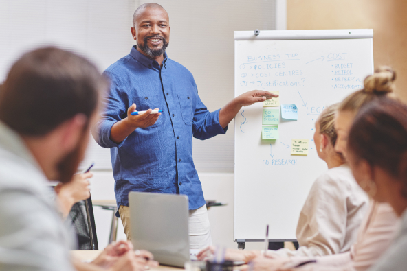 Colleagues working together