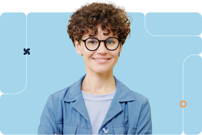 Smiling professional with arms crossed