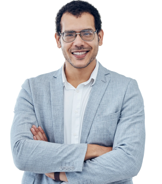 Smiling professional