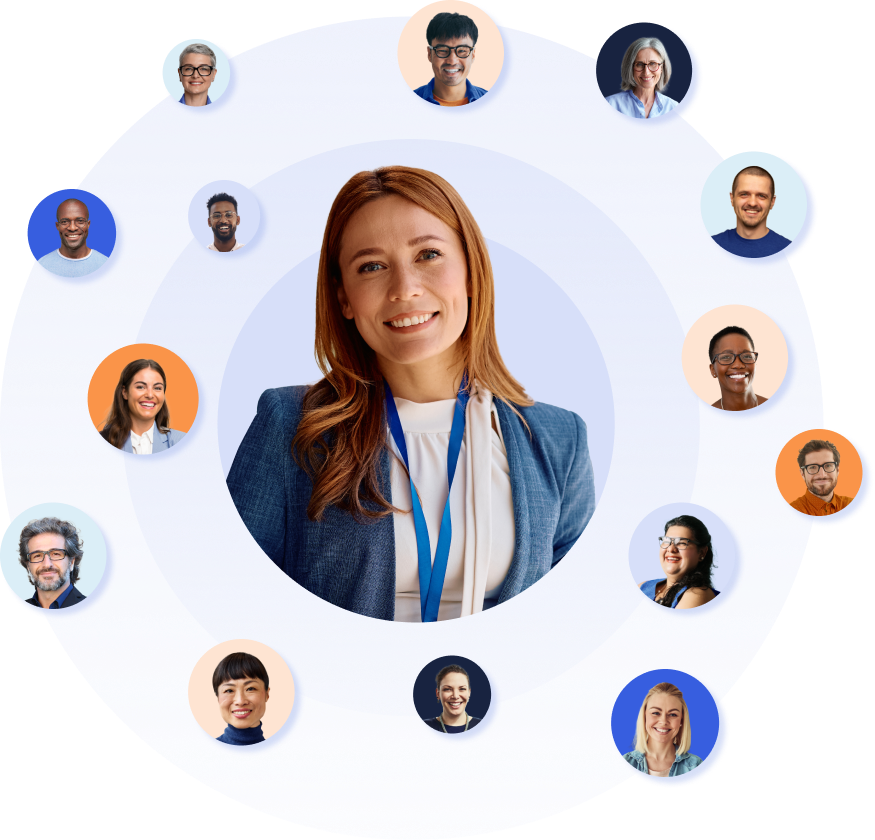 Agile for anyone - collage of diverse individual portraits