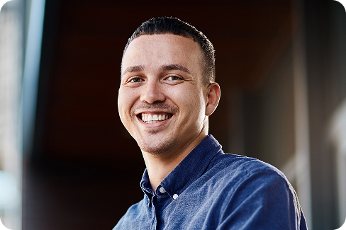 Smiling male