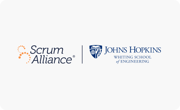 Scrum Alliance x John Hopkins Whiting School of Engineering partnership