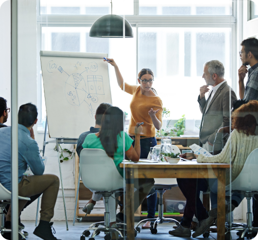 team in a meeting