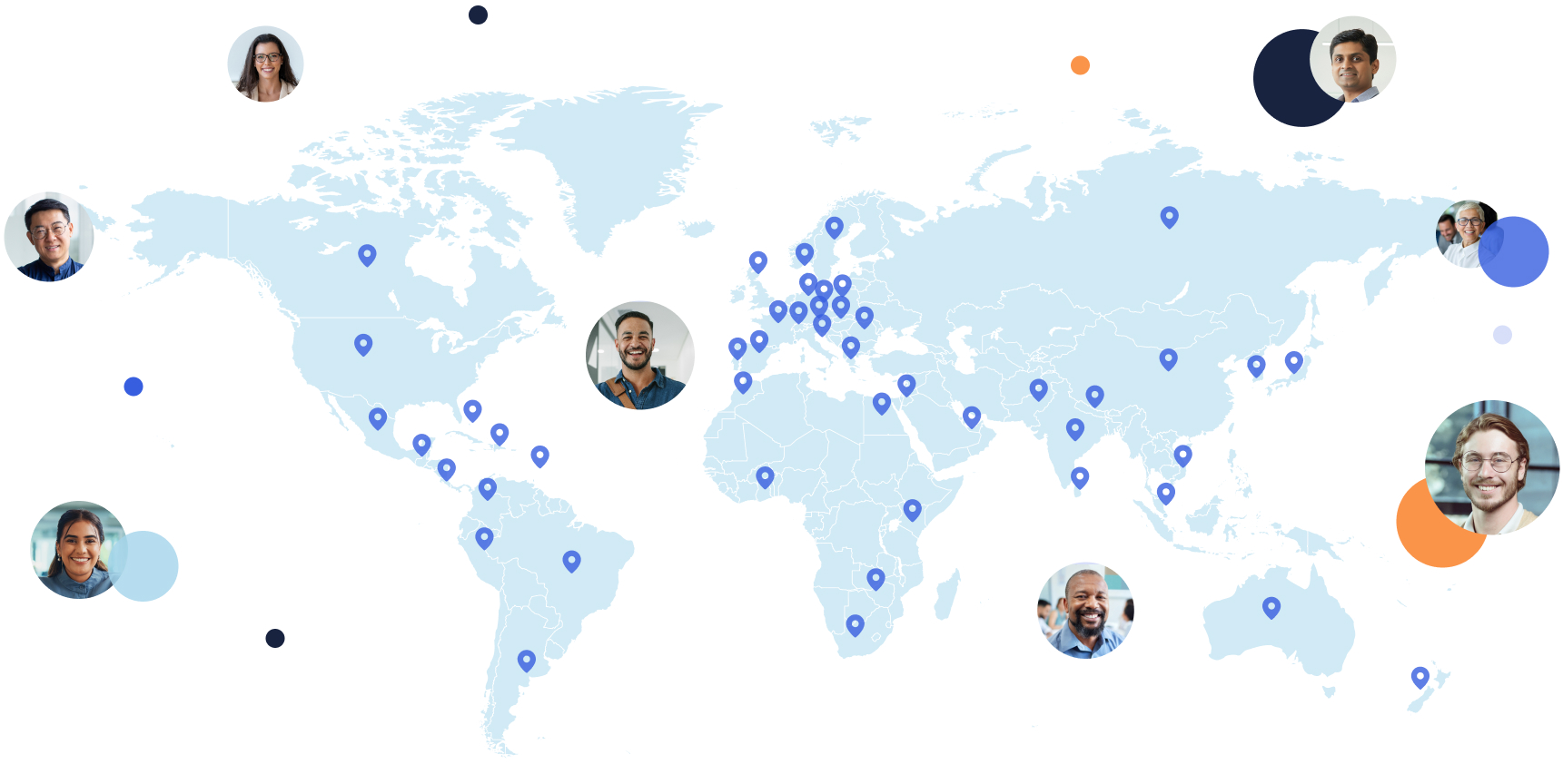 map of our user groups worldwide