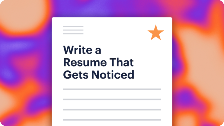 Graphic for writing a resume that gets noticed