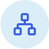icon outline of network nodes